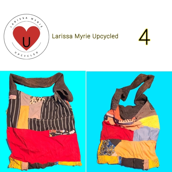 Multicolor Patchwork Shoulder Bag - Picture 3 of 3